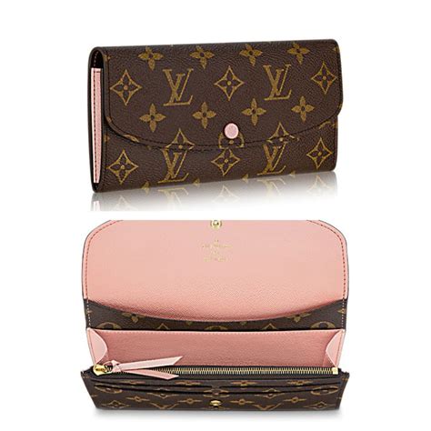 emilie wallet louis vuitton|louis vuitton wallet pink interior.